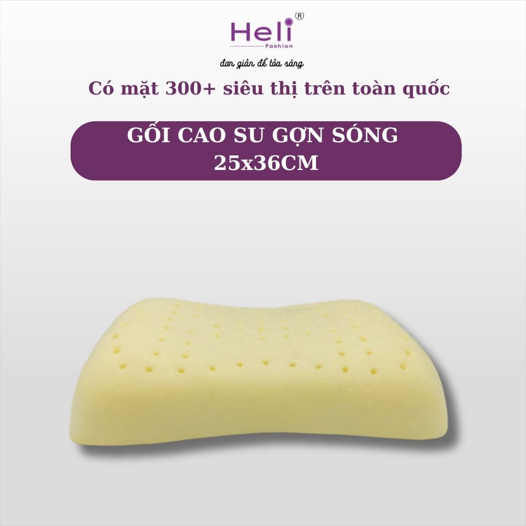 GỐI CAO SU GỢN SÓNG 25x36CM