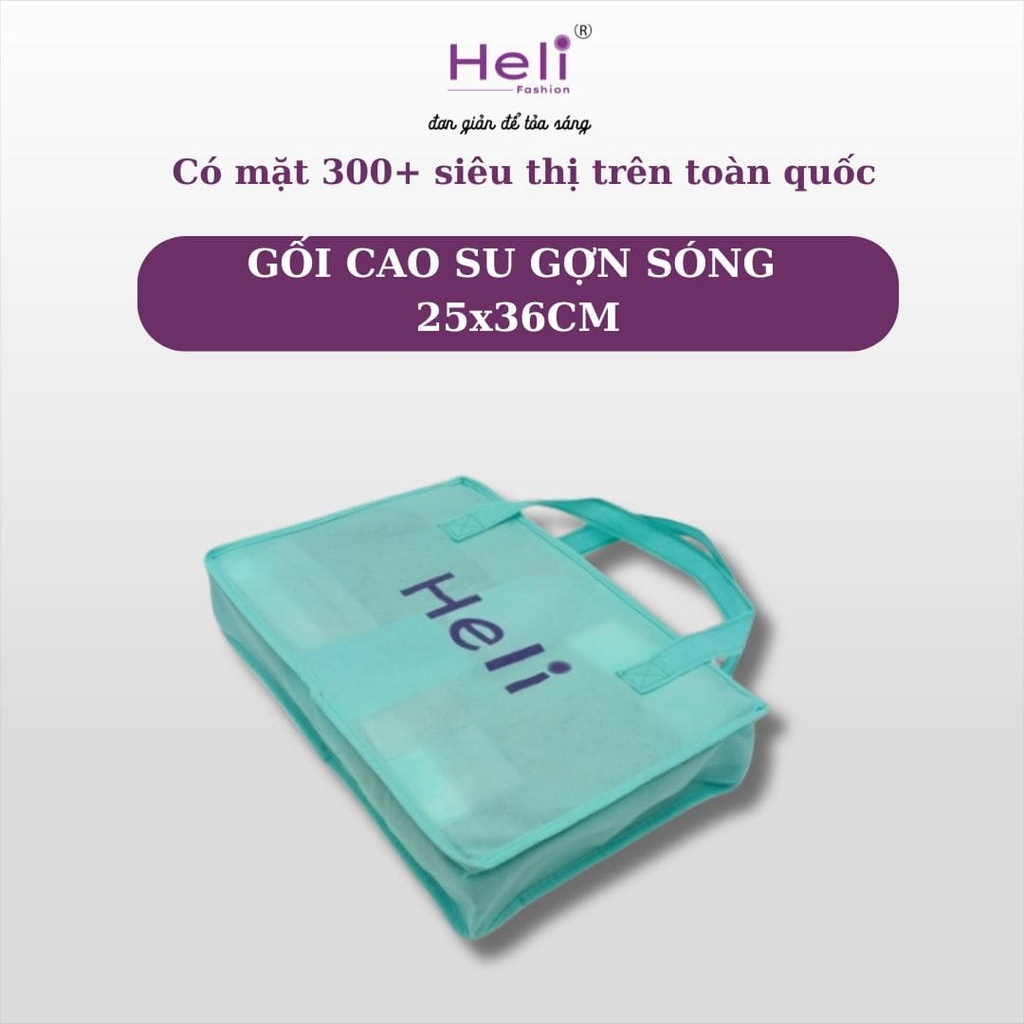 GỐI CAO SU GỢN SÓNG 25x36CM
