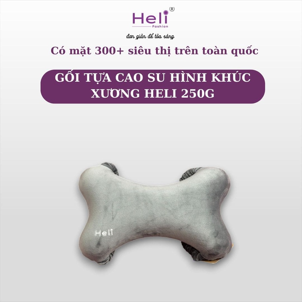 GỐI TỰA CAO SU HÌNH KHÚC XƯƠNG HELI 250G