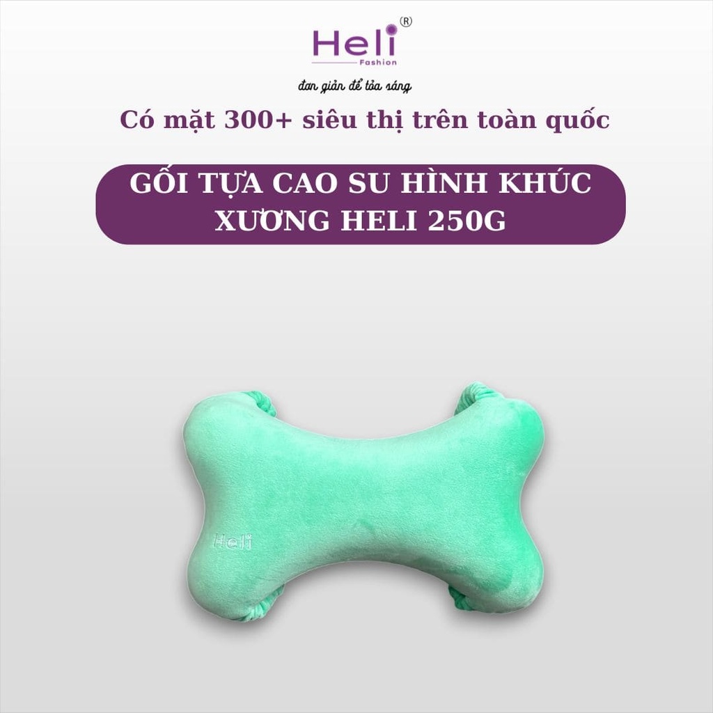 GỐI TỰA CAO SU HÌNH KHÚC XƯƠNG HELI 250G