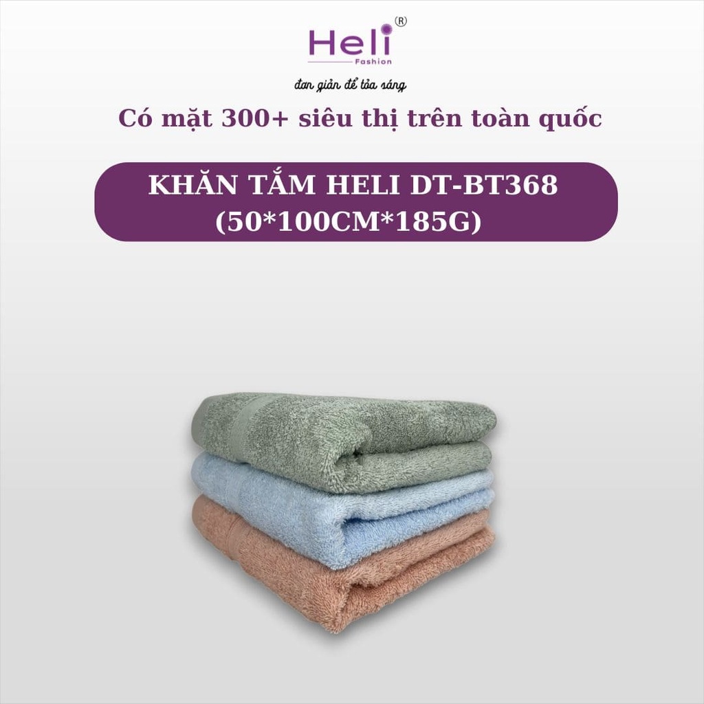 KHĂN TẮM HELI DT-BT368 (50*100CM*185G) 