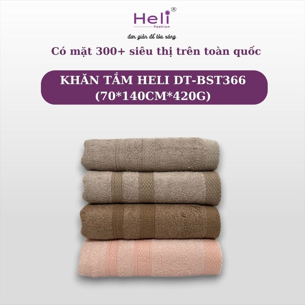 KHĂN TẮM HELI DT-BST366 (70*140CM*420G)