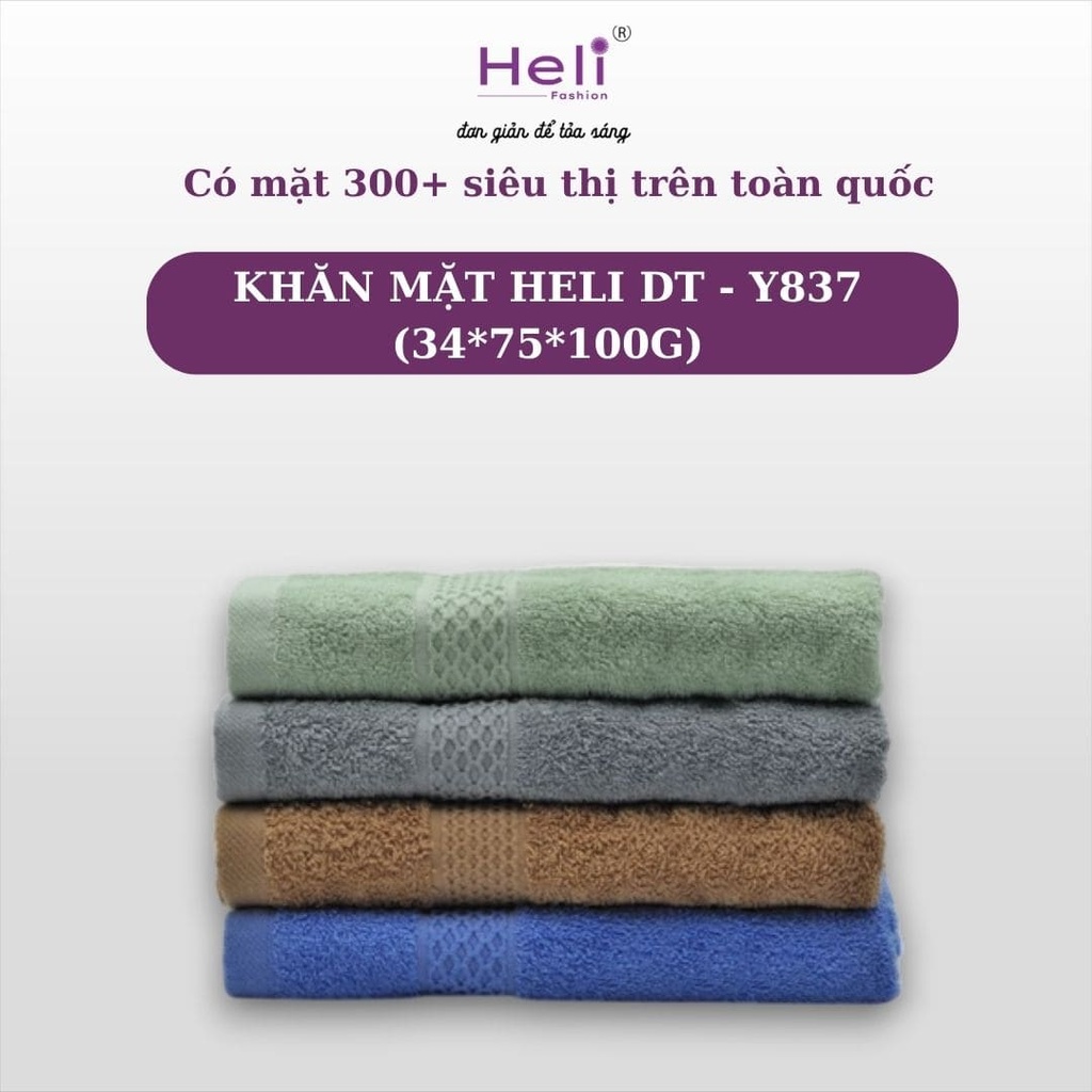 KHĂN MẶT HELI DT - Y837 (34*75*100G)