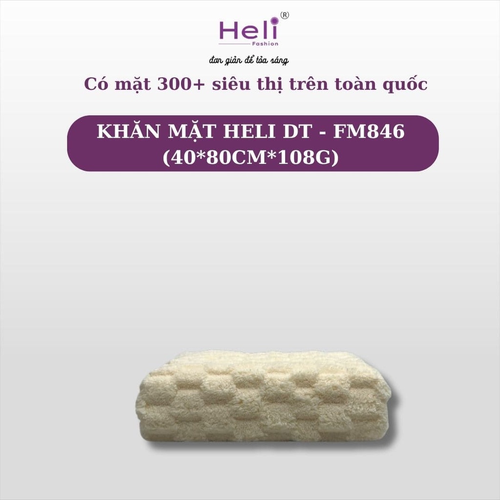  KHĂN MẶT HELI DT - FM846 (40*80CM*108G) 