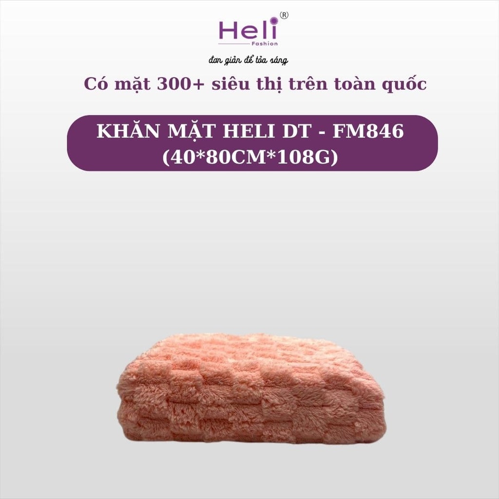  KHĂN MẶT HELI DT - FM846 (40*80CM*108G) 