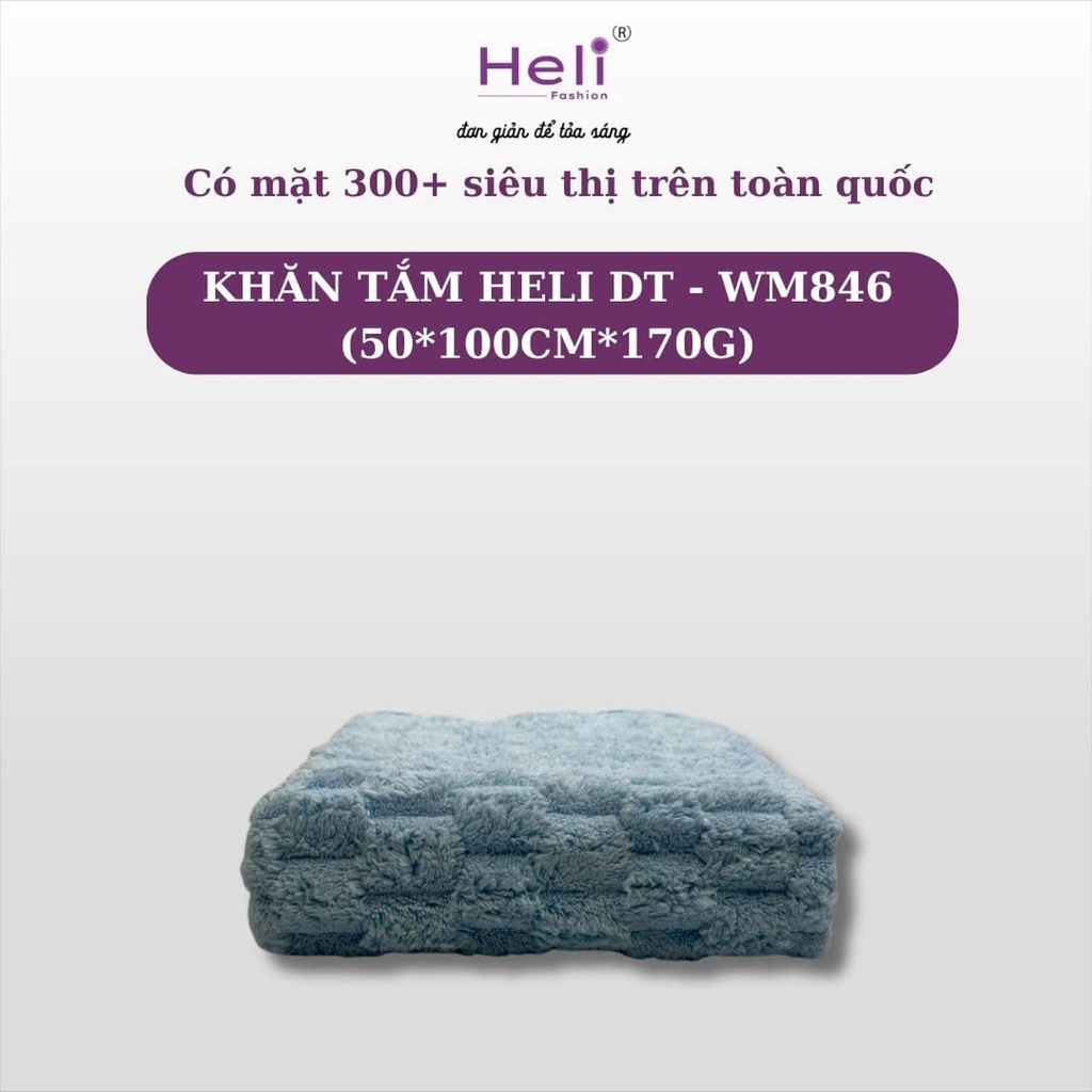  KHĂN TẮM HELI DT - WM846 (50*100CM*170G) 
