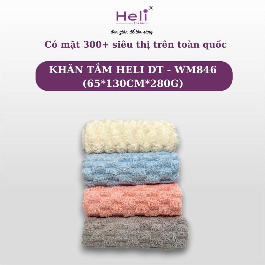  KHĂN TẮM HELI DT - WM846 (65*130CM*280G) 