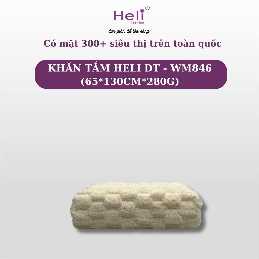  KHĂN TẮM HELI DT - WM846 (65*130CM*280G) 