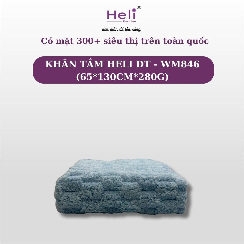  KHĂN TẮM HELI DT - WM846 (65*130CM*280G) 