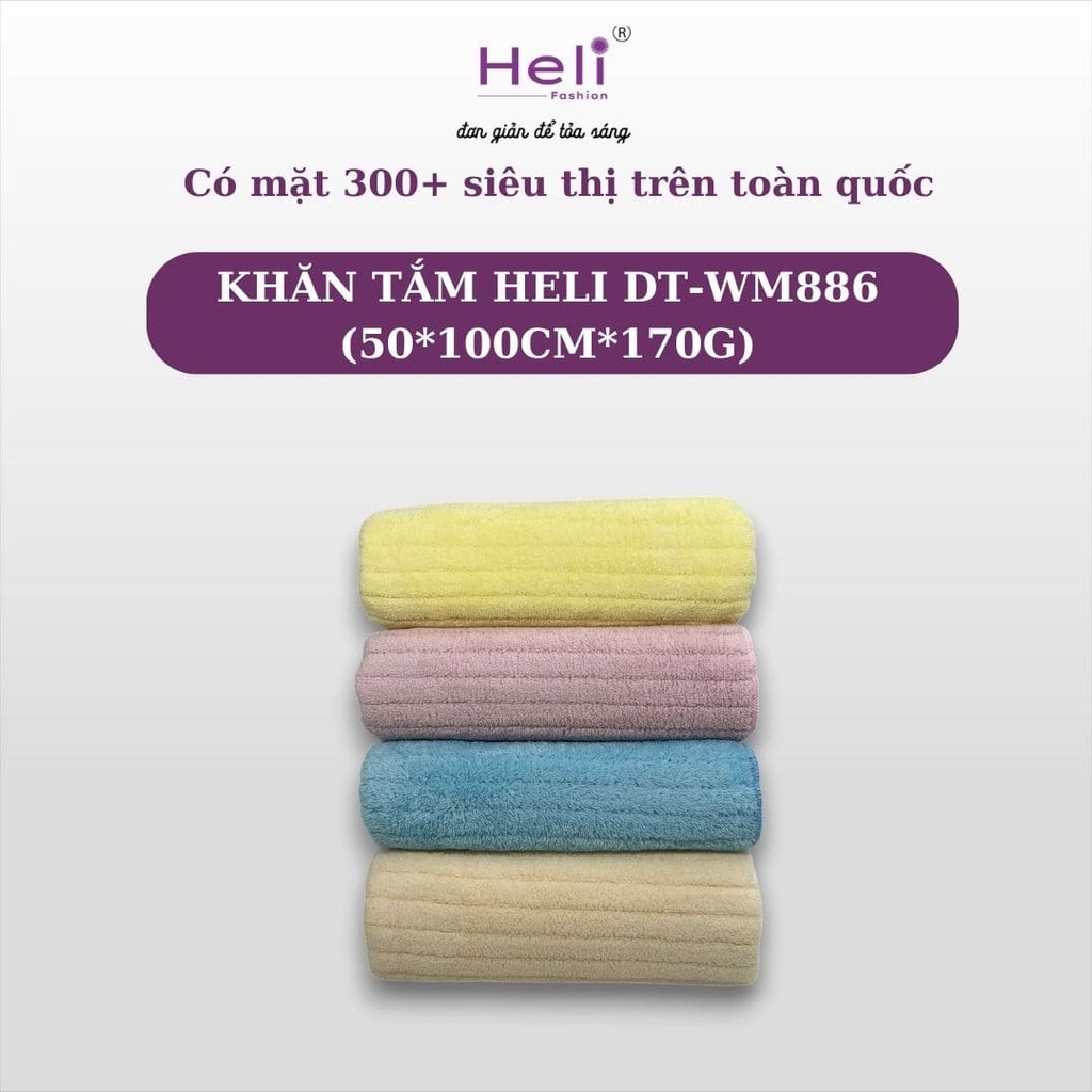 KHĂN TẮM HELI DT - WM886 (50*100CM*170G)
