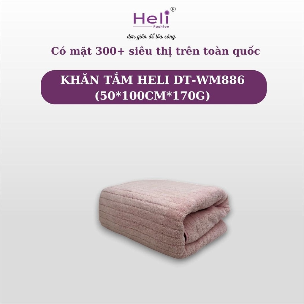 KHĂN TẮM HELI DT - WM886 (50*100CM*170G)