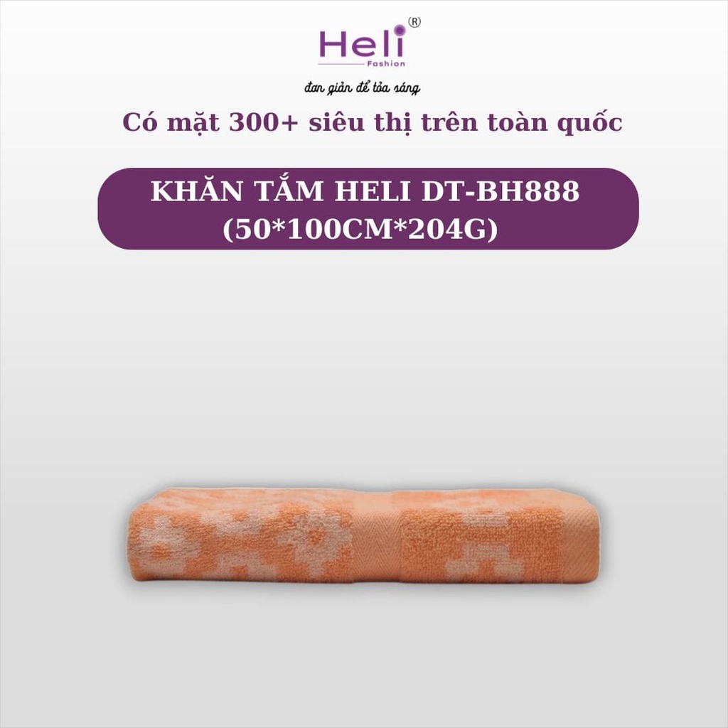 KHĂN TẮM HELI DT-BH888 (50*100CM*204G) 