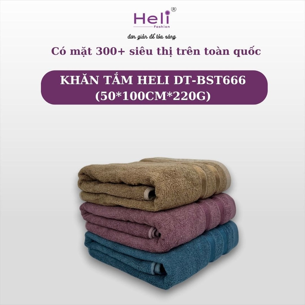  KHĂN TẮM  HELI DT-BST666 (50*100CM*220G)