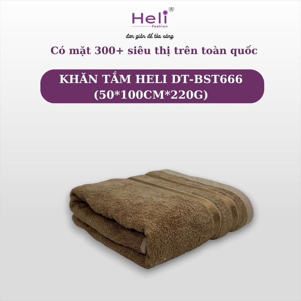  KHĂN TẮM  HELI DT-BST666 (50*100CM*220G)
