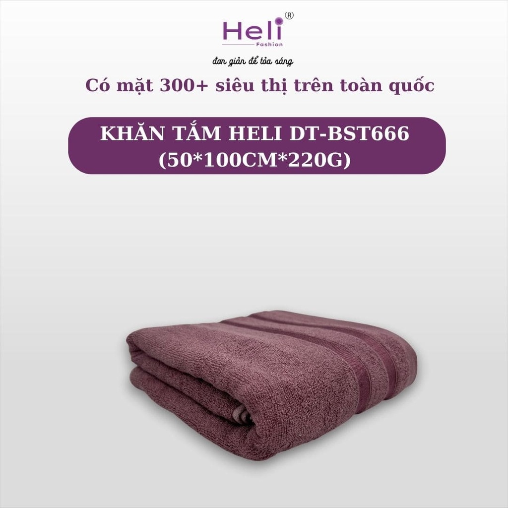  KHĂN TẮM  HELI DT-BST666 (50*100CM*220G)