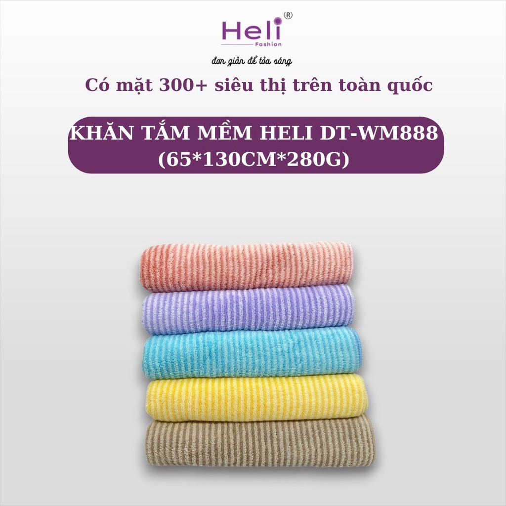  KHĂN TẮM MỀM HELI DT - WM888 (65*130CM*280G)