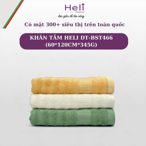 KHĂN TẮM  HELI DT-BST466 (60*120CM*345G)