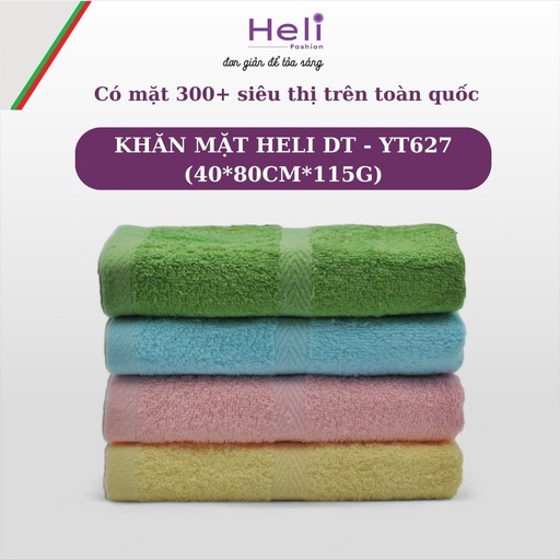 KHĂN MẶT HELI DT - YT627 (40*80CM*115G) 