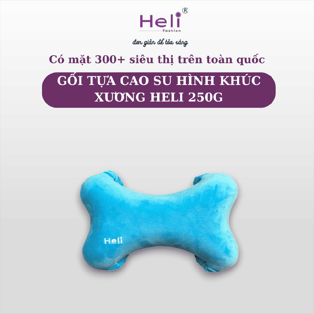 GỐI TỰA CAO SU HÌNH KHÚC XƯƠNG HELI 250G