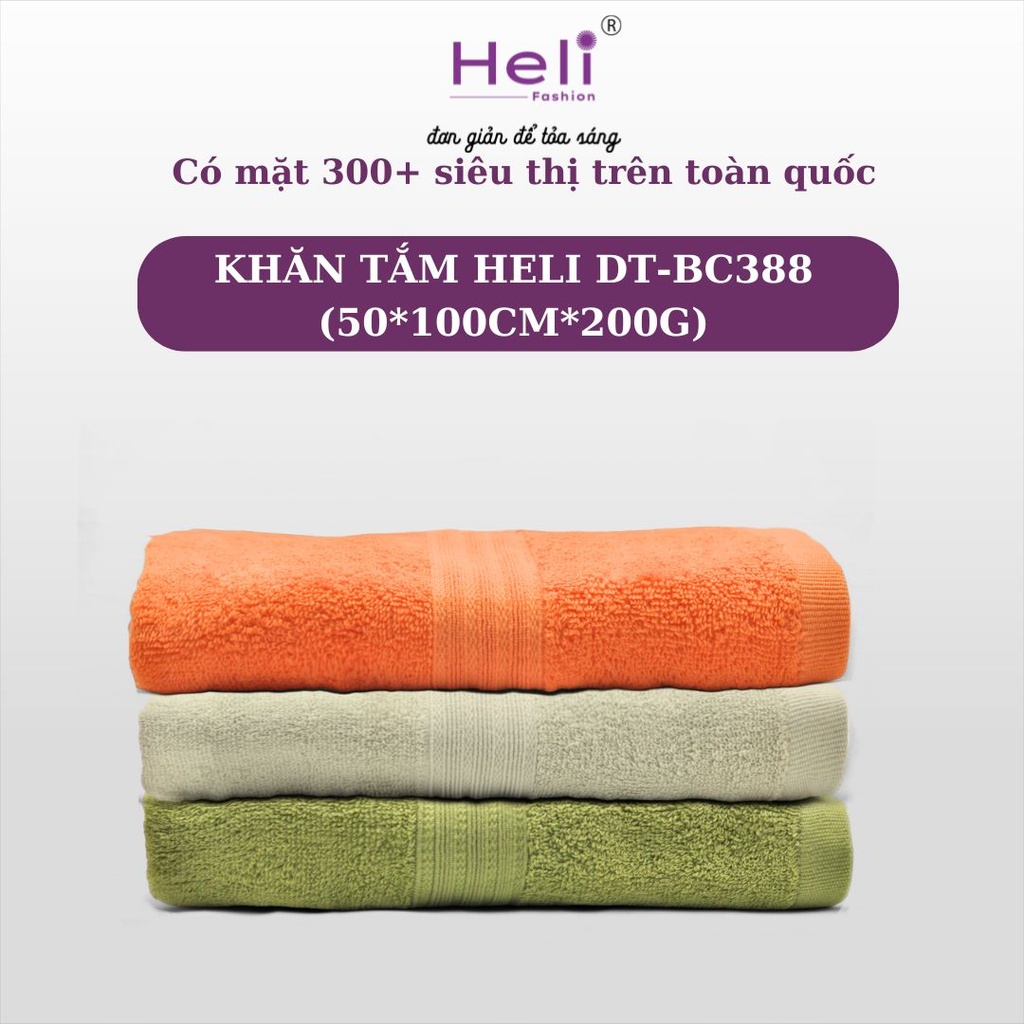 KHĂN TẮM HELI DT-BC388 (50*100CM*200G) 