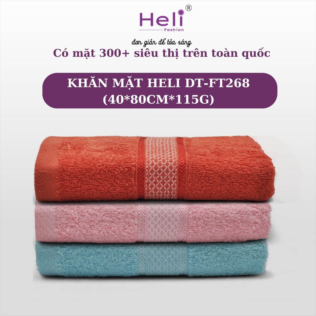 KHĂN MẶT HELI DT-FT268 (40*80CM*115G)