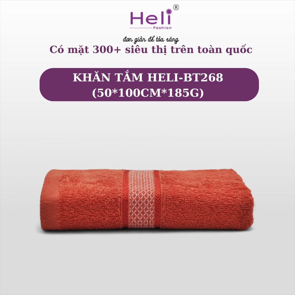 KHĂN TẮM HELI-BT268 (50*100CM*185G) 