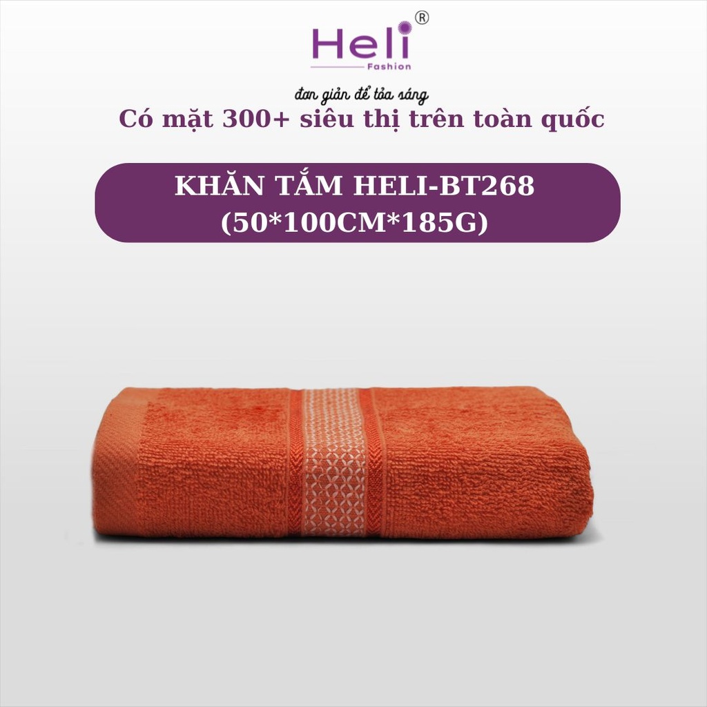 KHĂN TẮM HELI-BT268 (50*100CM*185G) 