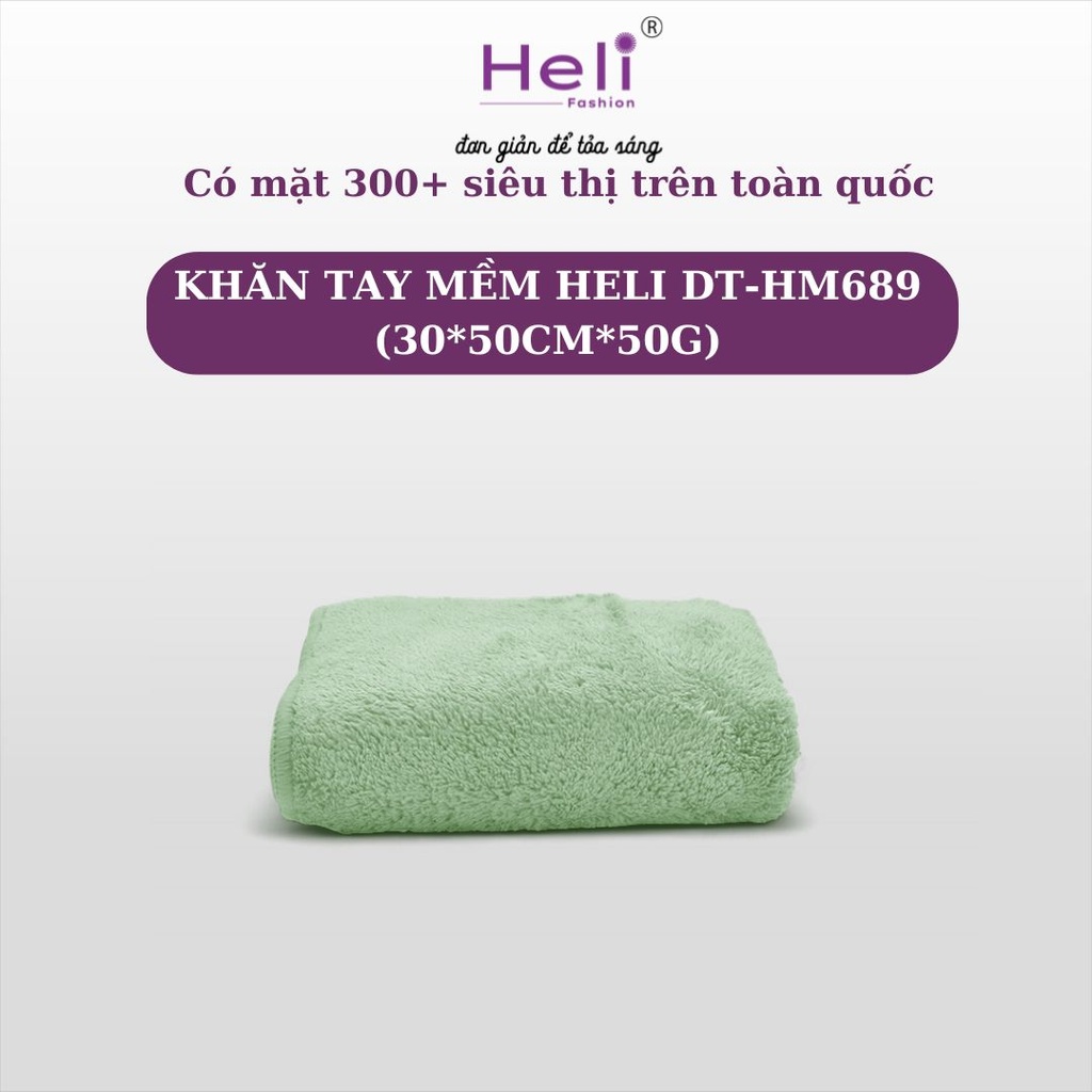 KHĂN TAY MỀM HELI DT - HM689 (30*50CM*50G)