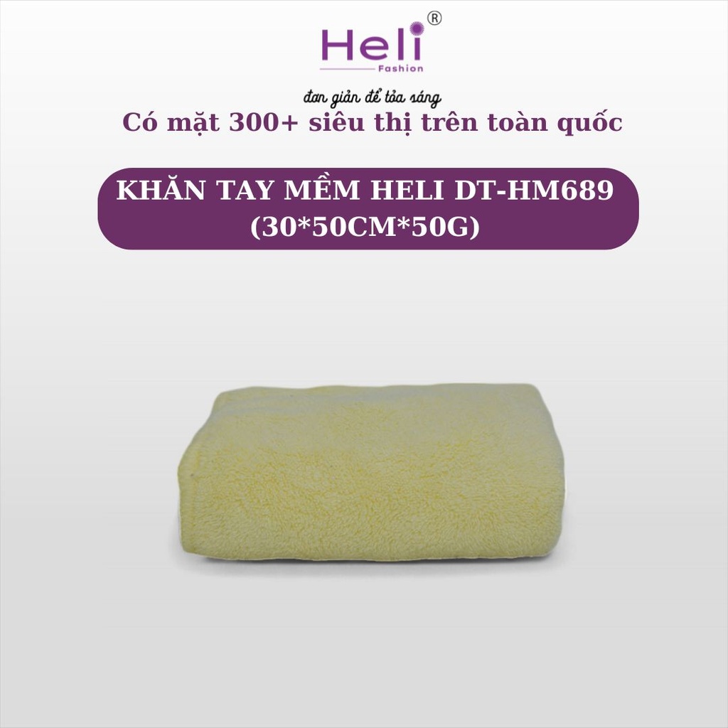 KHĂN TAY MỀM HELI DT - HM689 (30*50CM*50G)