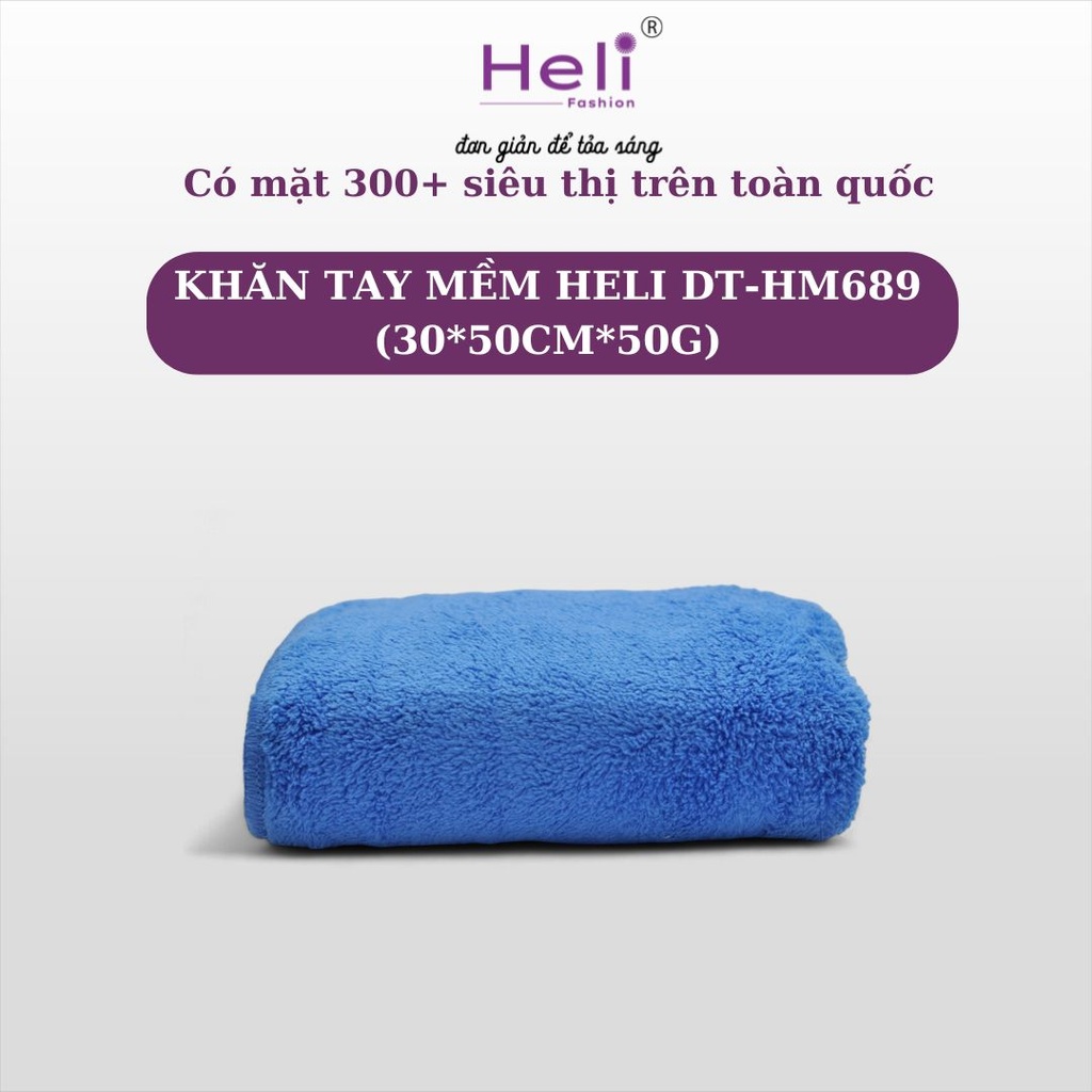 KHĂN TAY MỀM HELI DT - HM689 (30*50CM*50G)