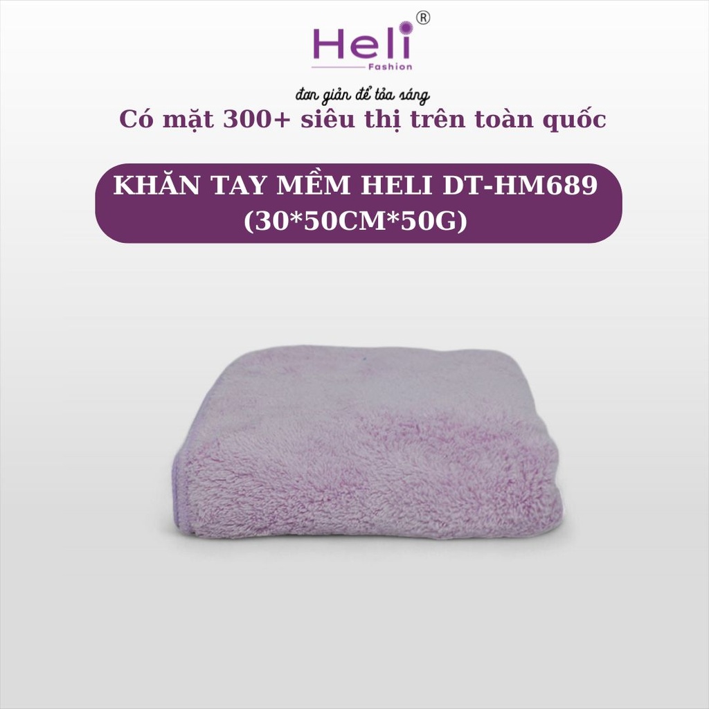 KHĂN TAY MỀM HELI DT - HM689 (30*50CM*50G)