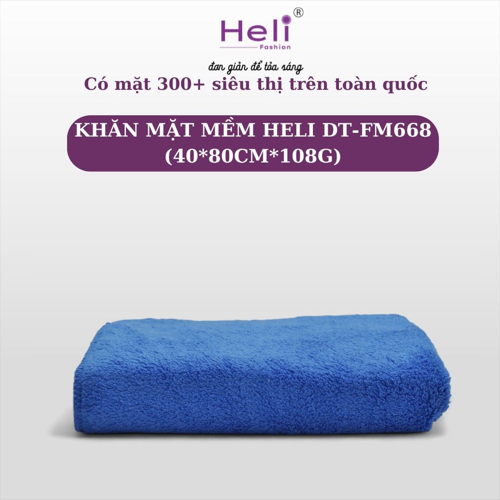 KHĂN MẶT MỀM HELI DT - FM668 (40*80CM*108G)