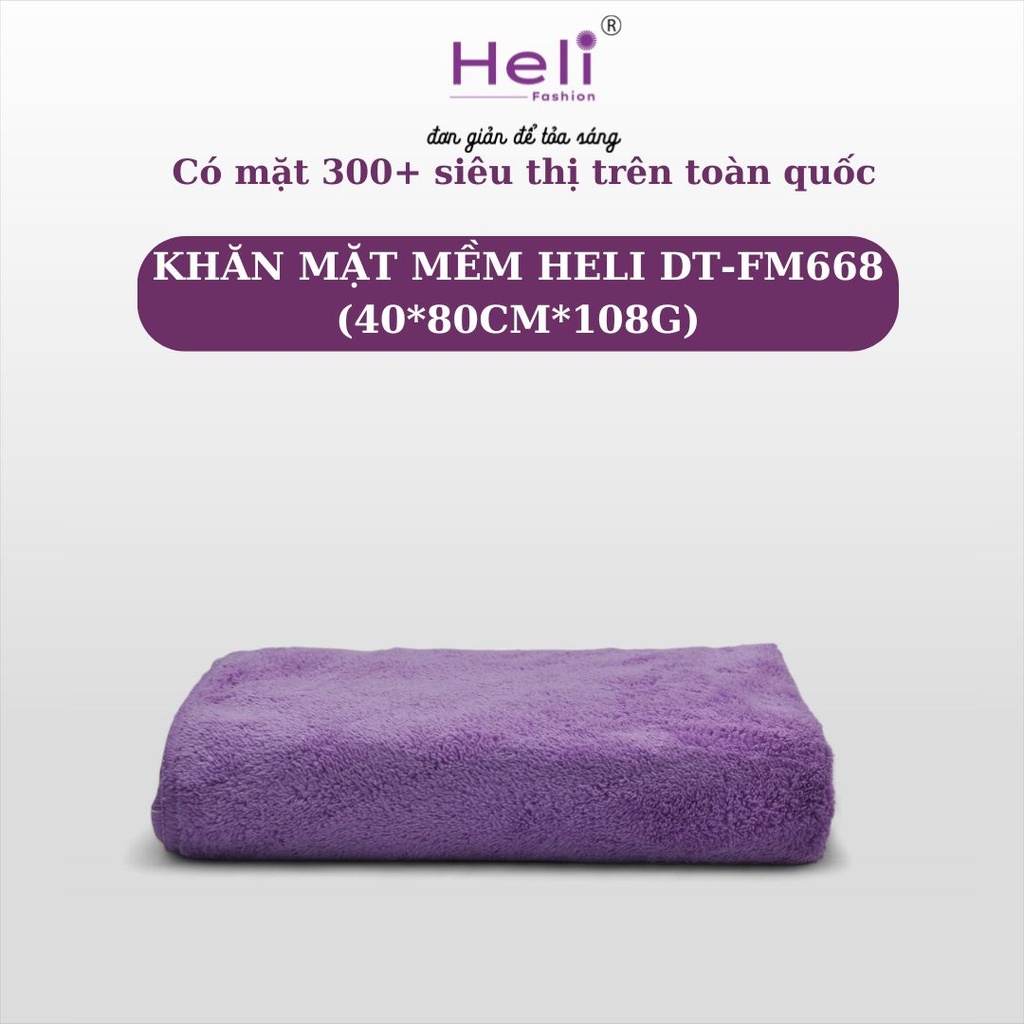 KHĂN MẶT MỀM HELI DT - FM668 (40*80CM*108G)