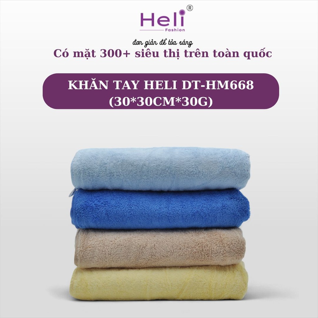 KHĂN TAY HELI DT - HM668 (30*30CM*30G) 