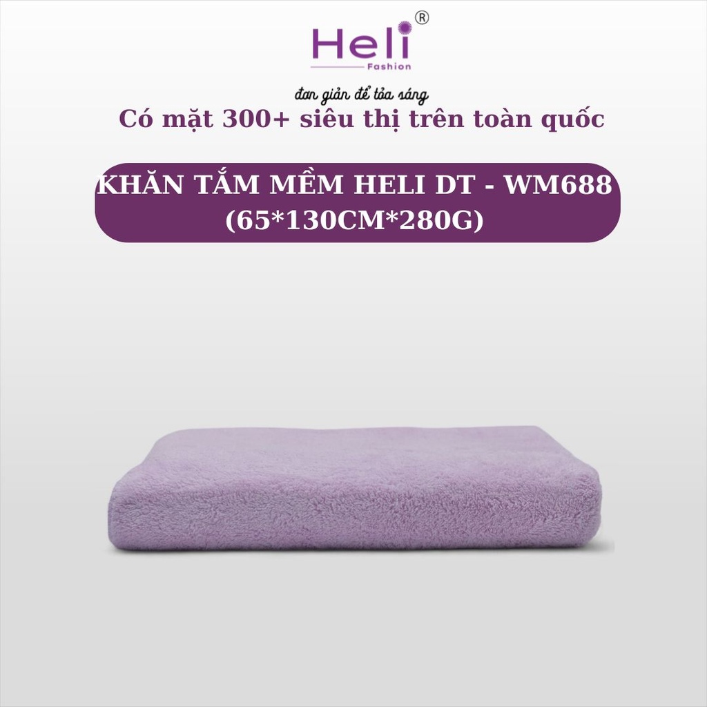KHĂN TẮM MỀM HELI DT - WM688 (65*130CM*280G) 