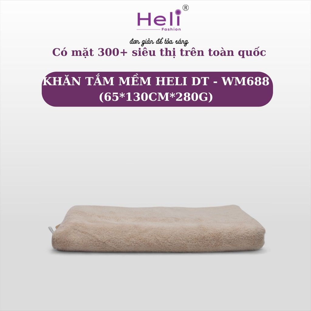 KHĂN TẮM MỀM HELI DT - WM688 (65*130CM*280G) 