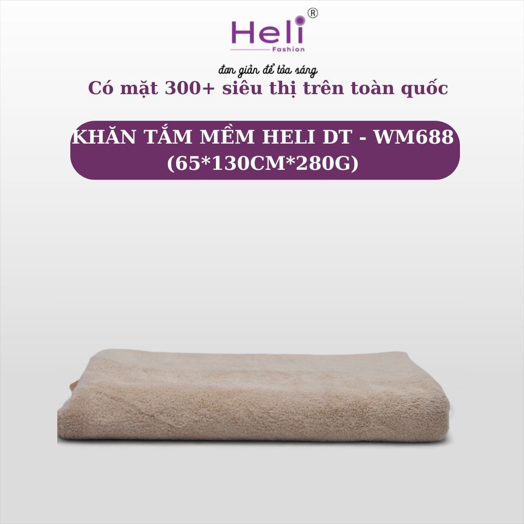 KHĂN TẮM MỀM HELI DT - WM688 (65*130CM*280G) 