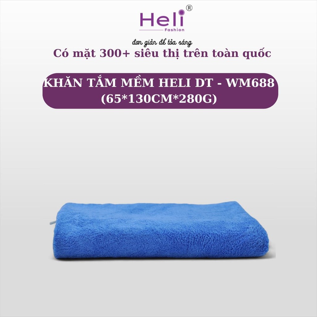 KHĂN TẮM MỀM HELI DT - WM688 (65*130CM*280G) 