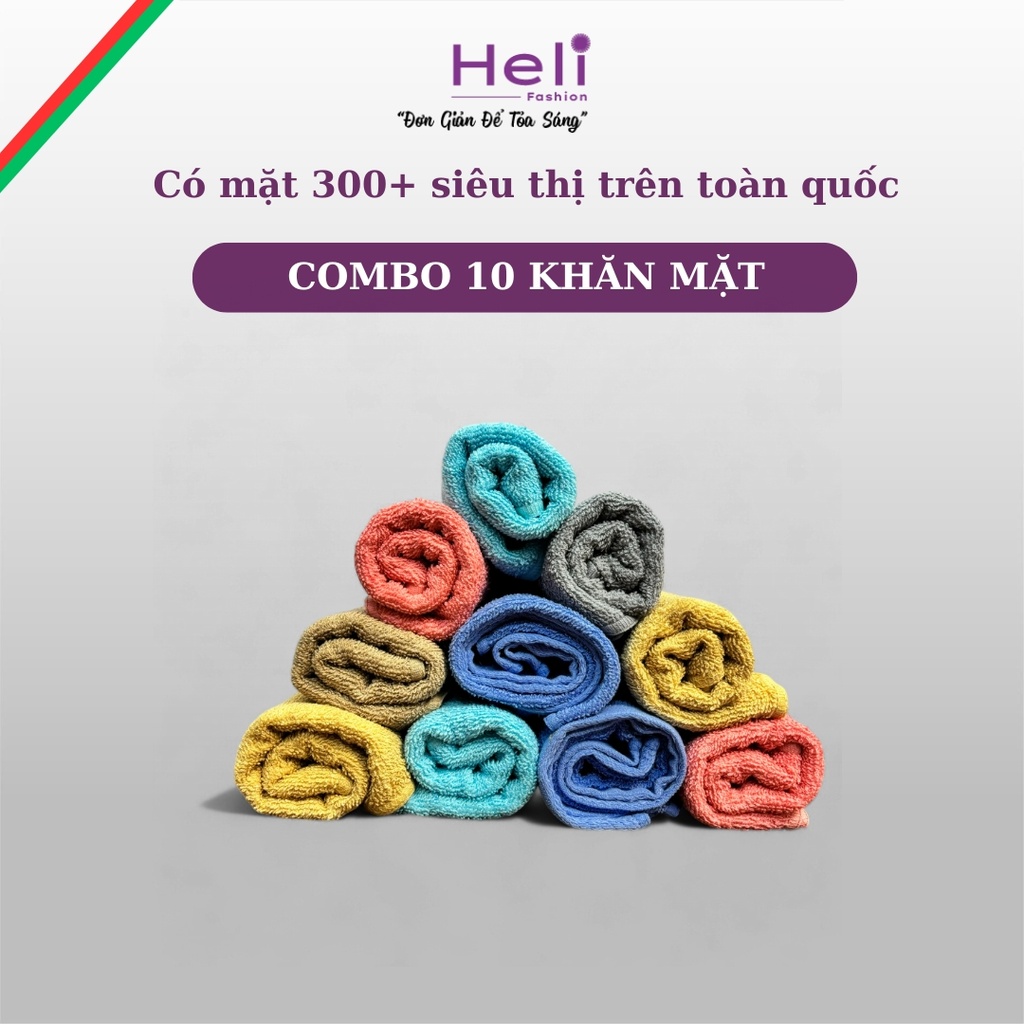 Combo 10 Khăn Mặt Heli