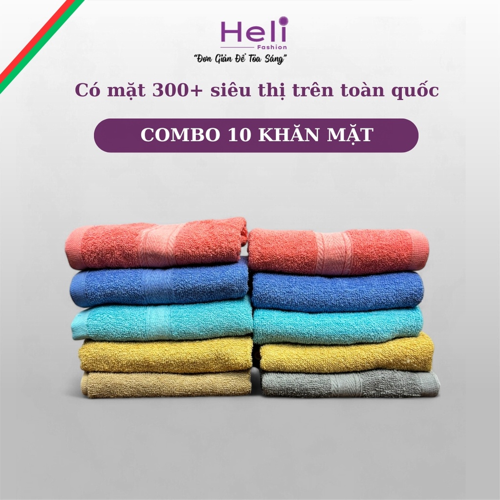 Combo 10 Khăn Mặt Heli M248