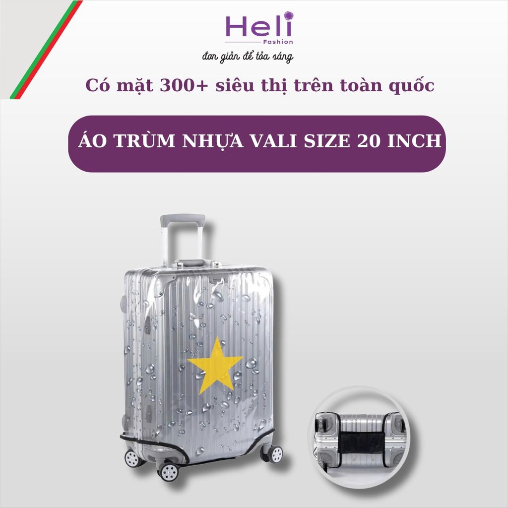 ÁO TRÙM NHỰA VALI SIZE 20 INCH