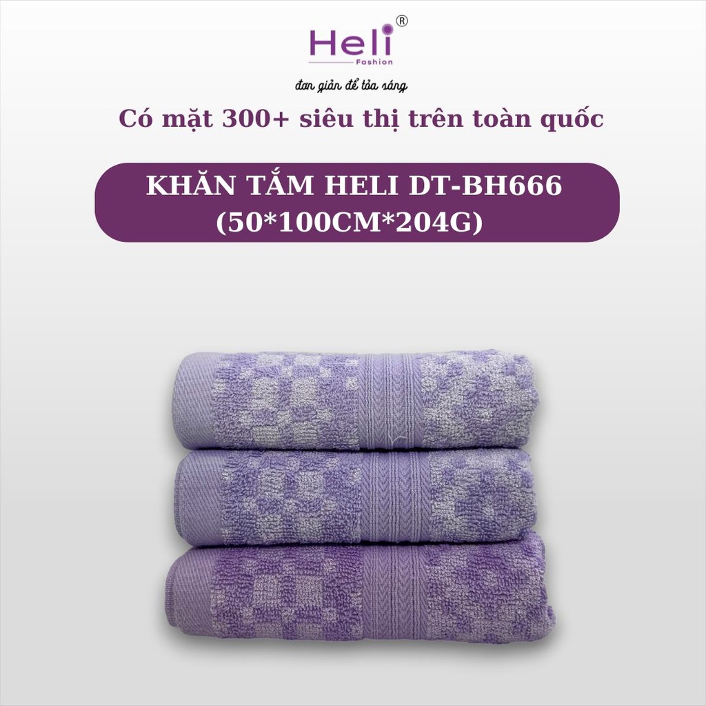KHĂN TẮM HELI DT-BH666 (50*100CM*204G) 