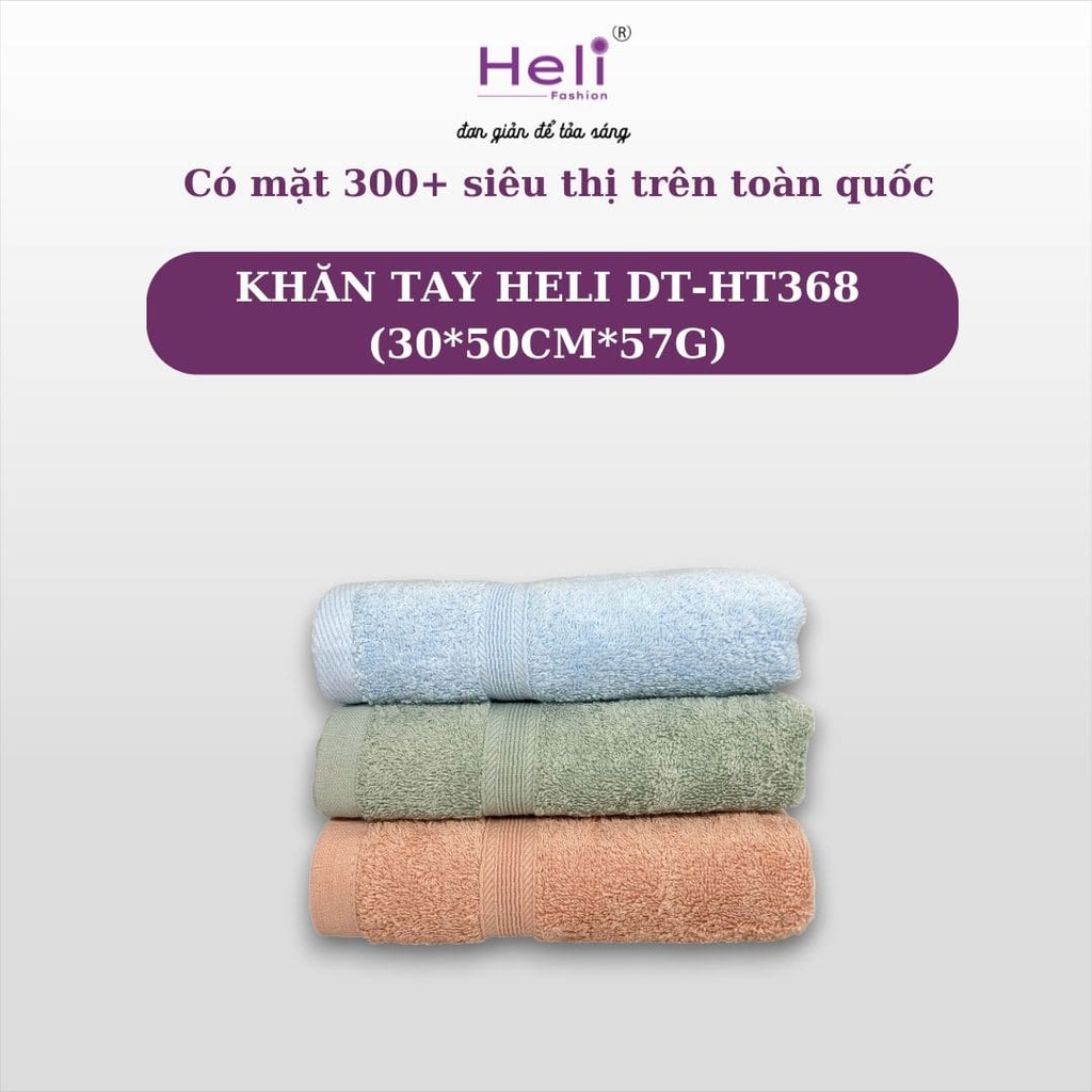KHĂN TAY HELI DT-HT368 (30*50CM*57G) 
