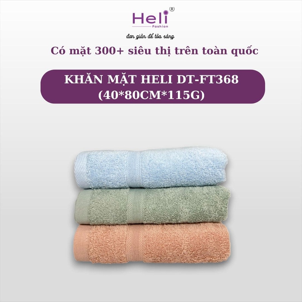KHĂN MẶT HELI DT-FT368 (40*80CM*115G) 