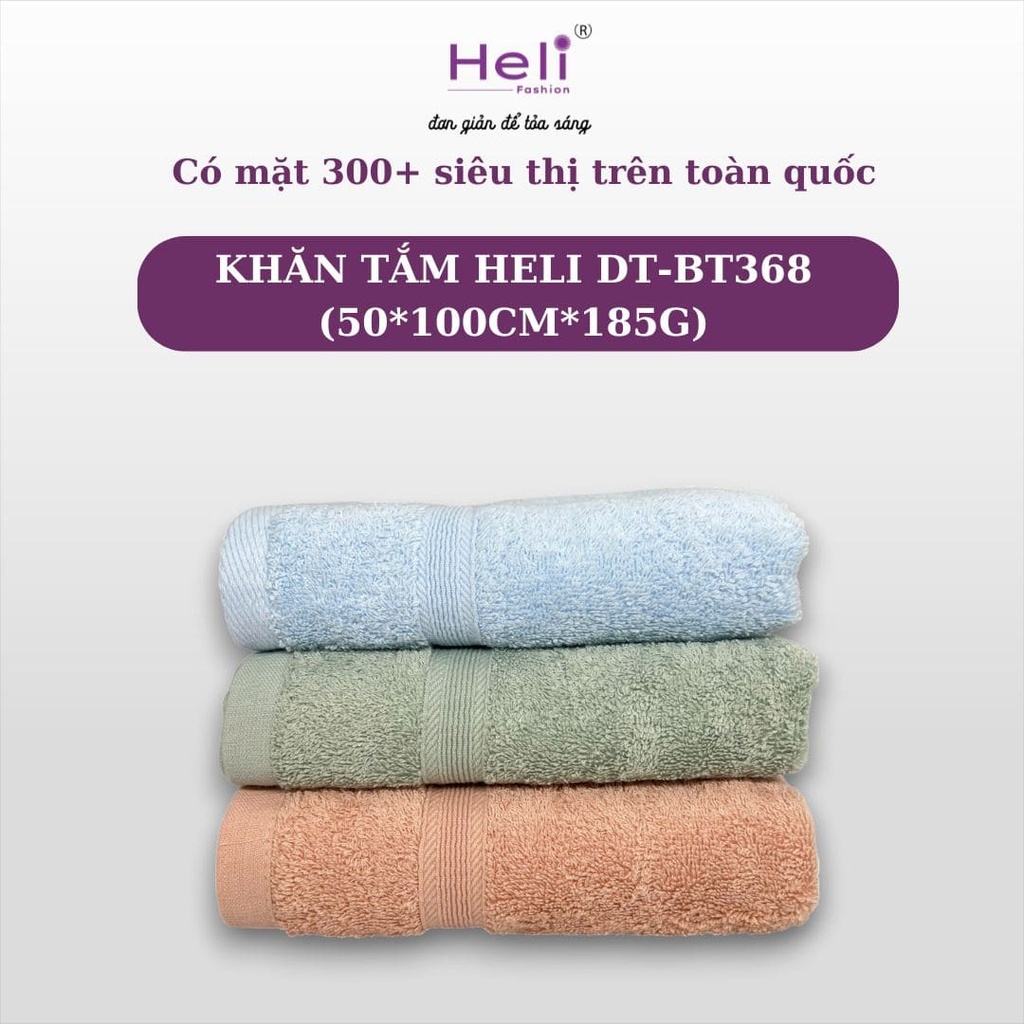 KHĂN TẮM HELI DT-BT368 (50*100CM*185G) 
